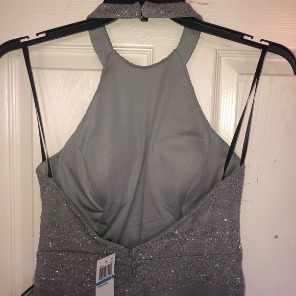 NWT City Studio Juniors' Glitter Lace Dress - Picture 6 of 8